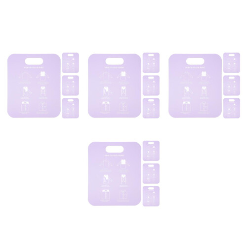 16Pièces Support De Pliage Violet Portable Résistant 2