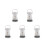 5Pcs White Plastic Pot Bowl Brush with Handle Soap Dispenser for Home 6
