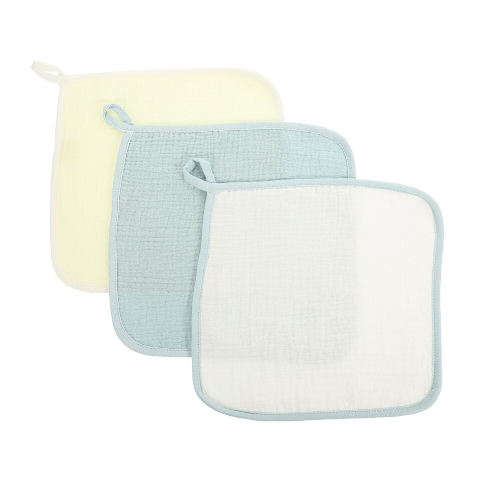 15Pcs Infant Washing Towels Cotton Saliva Cloths Colorful Set Aboofan