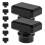 32Pcs Durable Plastic Perfume Bottle Caps Black Elegant Leakproof Seal 2
