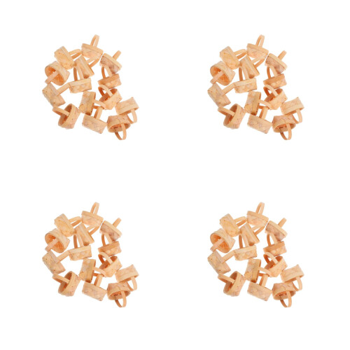 56Pièces Mini Panier En Bois À Main Pour Organisation 2