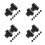 32Pcs Durable Plastic Perfume Bottle Caps Black Elegant Leakproof Seal 7