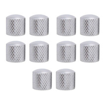 Silver Metal Dome Guitar Volume Knob Electric Guitar Bass Potentiometer Control Knob (Without Hole)
