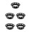 5Pcs Black Plastic Fruit Display Bases for Kitchen and Retail 8