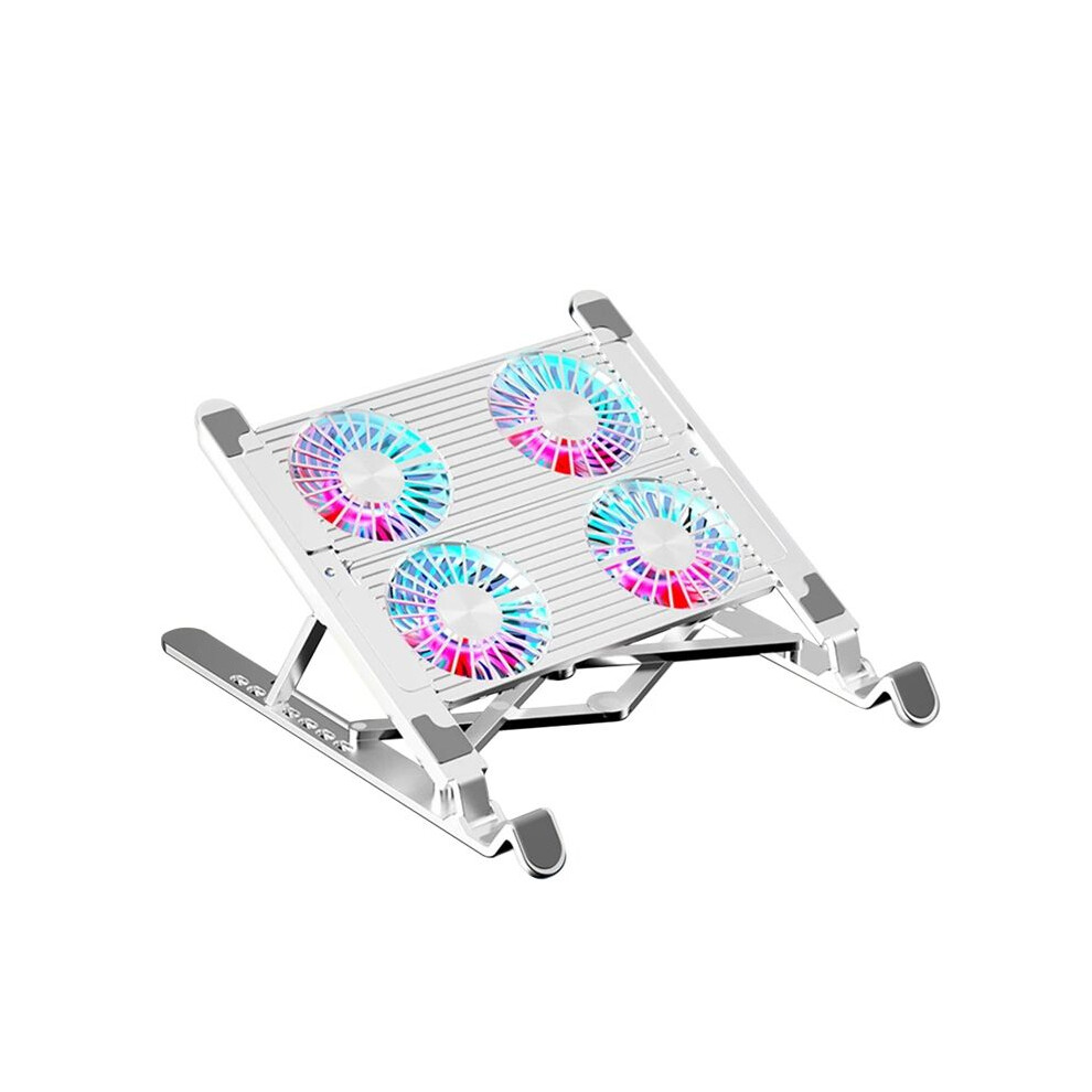 Laptop Cooling Stand Foldable Laptop Cooling Pad With 4 Rgb Silent Fans For Laptop Portable Cooler 4712008691857