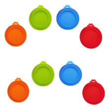 24Pcs Reusable Silicone Can Lids for Pet Food Dog Cat Cans
