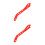 2Pcs Red ABS Push Stick for Router Ergonomic Woodworking Handle Tool 5