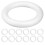 72Pcs Polystyrene Foam Rings White DIY Craft Wreath Frames 1