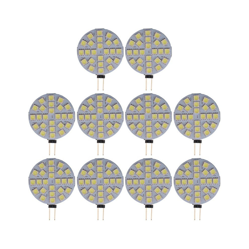 10Pcs 4.8W G4 Socket 5050 Smd Led Bulb 12V Replace Halogen Bi-Pin Lamp Led Bulb Cold White Lights 4713011125025
