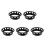 5Pcs Black Plastic Fruit Display Bases for Kitchen and Retail 6