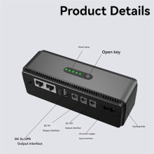 UPS Battery Backup Power Supply 8800mAh with Multi , Portable Wide Voltage Range for Small Devices EU Plug