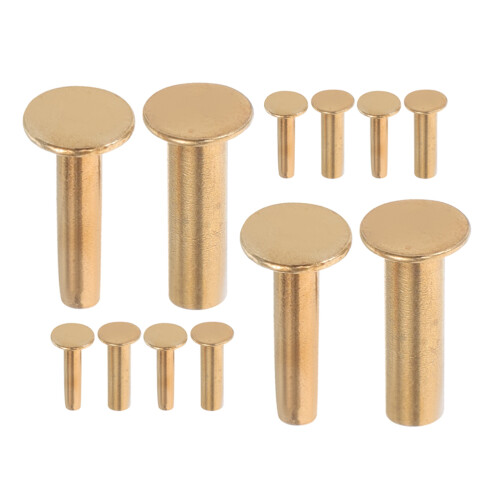 35Pairs Golden Copper Rivets for Handle Repair DIY Kitchen Tools 1