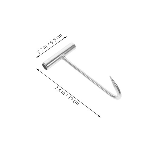 5Pcs Stainless Steel T-Handle Boning Hook For Kitchen Bbq Restaurant 2