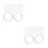 72Pcs Polystyrene Foam Rings White DIY Craft Wreath Frames 7