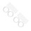 72Pcs Polystyrene Foam Rings White DIY Craft Wreath Frames 6