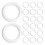 72Pcs Polystyrene Foam Rings White DIY Craft Wreath Frames 2