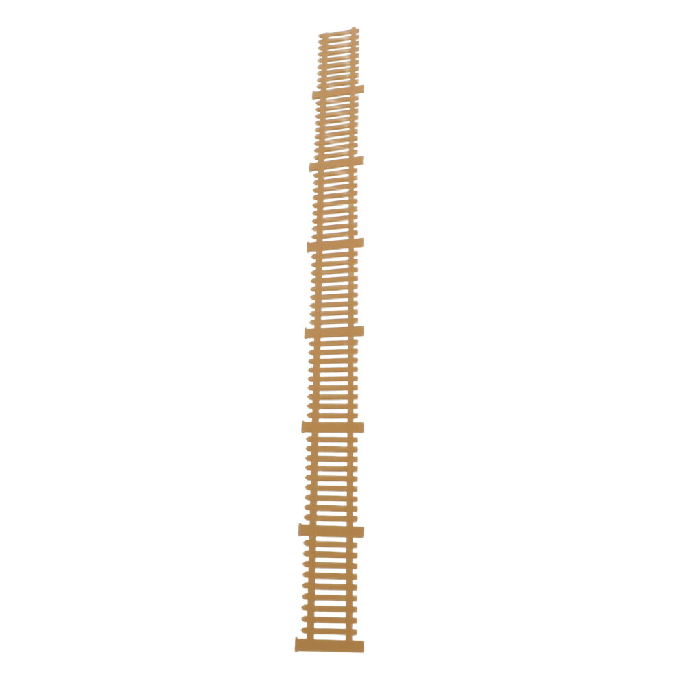 5Pcs Abs Miniature Picket Fence For Diy Garden Border And Sand Table 3633982095589