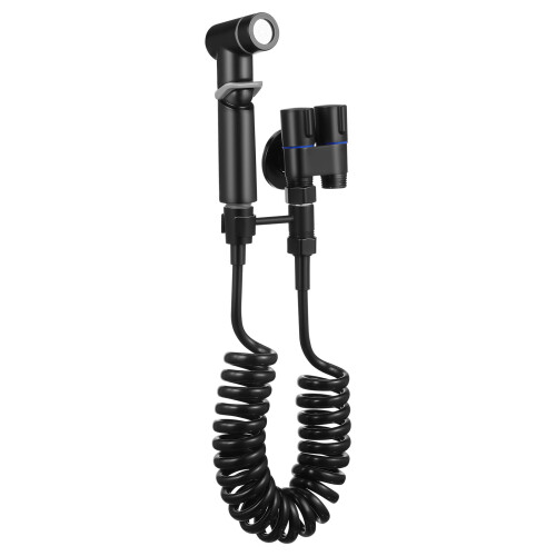 2Ensembles Kit Adaptateur Bidet Noir ABS À Deux Sorties Pour 1