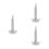 3Pcs Silver Stainless Steel Meat Pounder Mallets for Kitchen Cooking 8