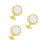 3Pcs Elegant Golden Desktop Vanity Mirrors ABS Glass Rotatable Design 4