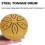 Tambor de Língua de Aço Tambor de Chuva para Exterior, 6 Notas Tambor de Tanque de Chakra de 3 Polegadas Marretas Acolchoadas de Percussão de Aço 6