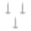 3Pcs Silver Stainless Steel Meat Pounder Mallets for Kitchen Cooking 5