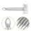 3Pcs Silver Stainless Steel Meat Pounder Mallets for Kitchen Cooking 11