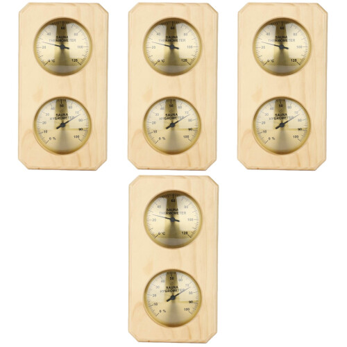 4Pcs Room Temperature Humidity Meter Sauna Accessories Durable Design 2