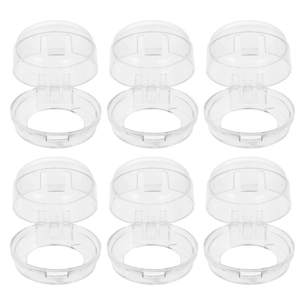 24Pcs Transparent Gas Stove Switch Covers Dirt-Proof Knob Protectors Inoomp