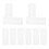 30Pcs Plastic Microscope Slide Holder Transparent Case for Lab Storage 2