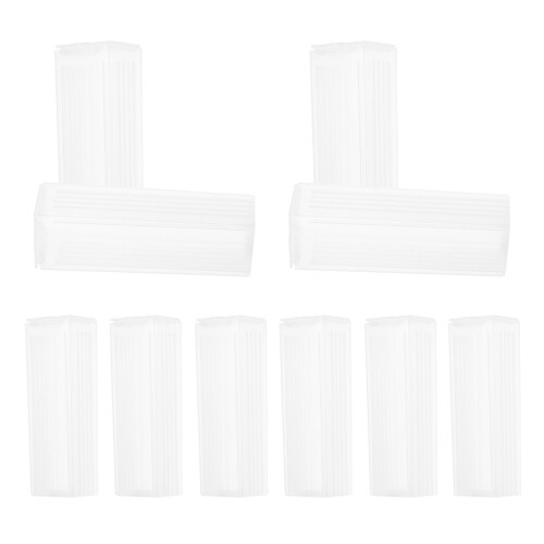 30Pcs Plastic Microscope Slide Holder Transparent Case for Lab Storage 1