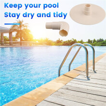 Pool Skimmer Vacuum Plate and 90 Degree Elbow Replace Above Ground Pool Vacuum Plate Adapter Compatible with Elbow 8929