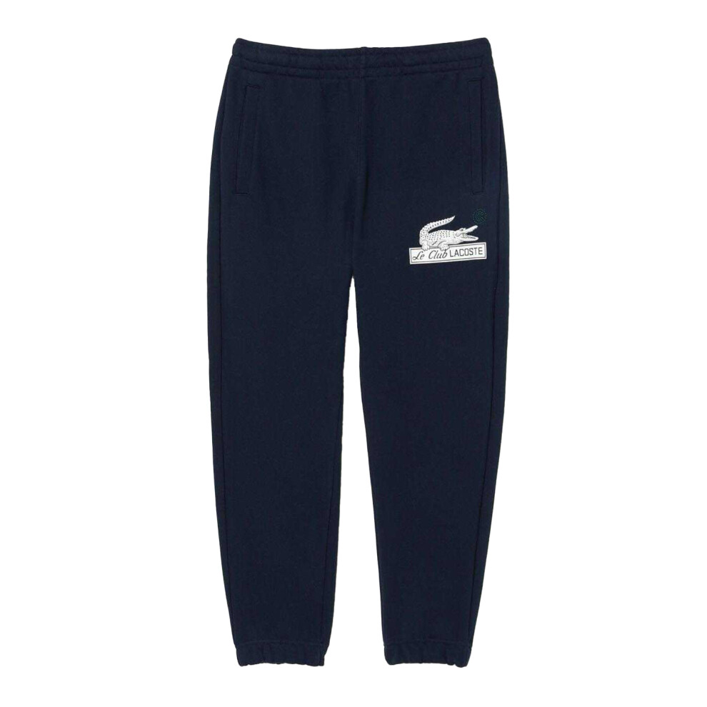 Lacoste Mens Organic Cotton Jogging Bottoms Blue,Multicoloured