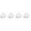 4Pcs White Floating Wood Cloud Shelves Wall Mounted Storage Rack 6