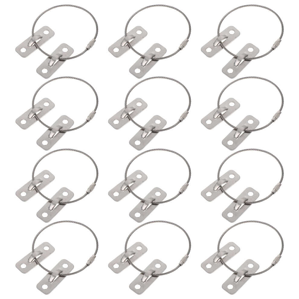 60Sets Anti Tip Furniture Wall Anchors Baby Proof Cabinet Locks Silver Solustre