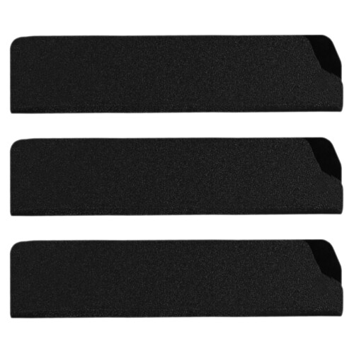 6Pcs Black Flocked Sheathes Protective Covers for Kitchen