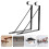 8Pcs Black Iron Floating Shelf Brackets Heavy Duty Load Bearing Design 3