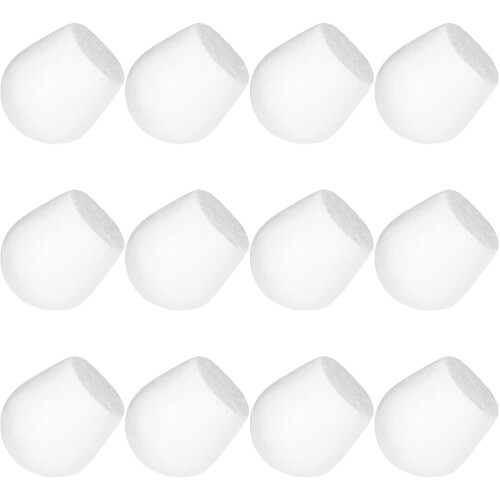36Pcs Compact White Foam Cake Models for DIY Cake Decorating Practice 2
