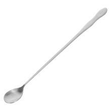 5Pcs Metal Soup Ladles Silver Stainless Steel Kitchen Stirring Spoons