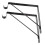 8Pcs Black Iron Floating Shelf Brackets Heavy Duty Load Bearing Design 4