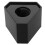 2Pcs Durable Black Mic Logo Flag Station for Office and Broadcast Use 1