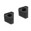 2Pcs Durable Black Mic Logo Flag Station for Office and Broadcast Use 9