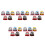 25Pcs Small Japanese Ceramic Dolls Multi Color Table and Shelf Decor 4