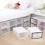 12Pcs White Stackable Shoe Organizers Thickened Shoe Storage Boxes 8
