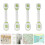 8Pcs Childproof Door Locks Green Abs+pe No Tools Needed Kids Protector 10