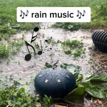 Tambor de Chuva de 8 Tons e 6 Polegadas Tambor de Chakra Ao Ar Livre Instrumento de Jardim Tambor de Chuva Tambor Etéreo H