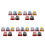 25Pcs Small Japanese Ceramic Dolls Multi Color Table and Shelf Decor 5
