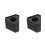 2Pcs Durable Black Mic Logo Flag Station for Office and Broadcast Use 8