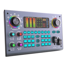 Professionelle Podcast-Live-Soundkarte DJ-Mixer Audio-Mixer-Ausrüstung für PC-Aufnahme Gesang Streaming Gaming