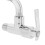 2Sets Silver Wall-Mount Kitchen Faucet Copper Single Cold Water Tap 7